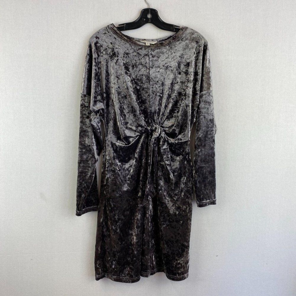 DAVI & DANI Velvet Gray Dress NWT
